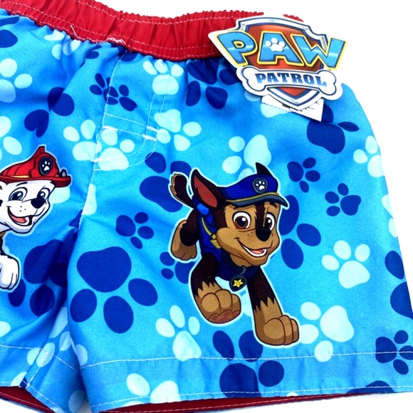 Paw Patrol Swim Trunk Shorts Size 6-9m Boys Swimwear Elastic Baby Infant - Picture 3 of 8